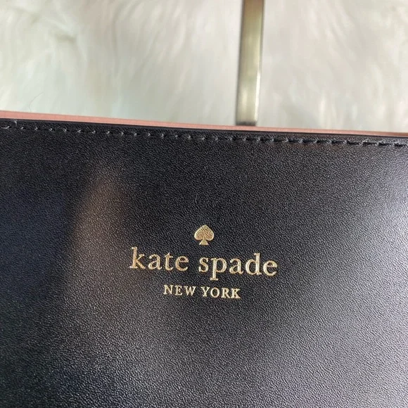 EUC 💕 Kate Spade New York Rosa Daisy Black and Pink Tote Bag - Picture 8 of 8
